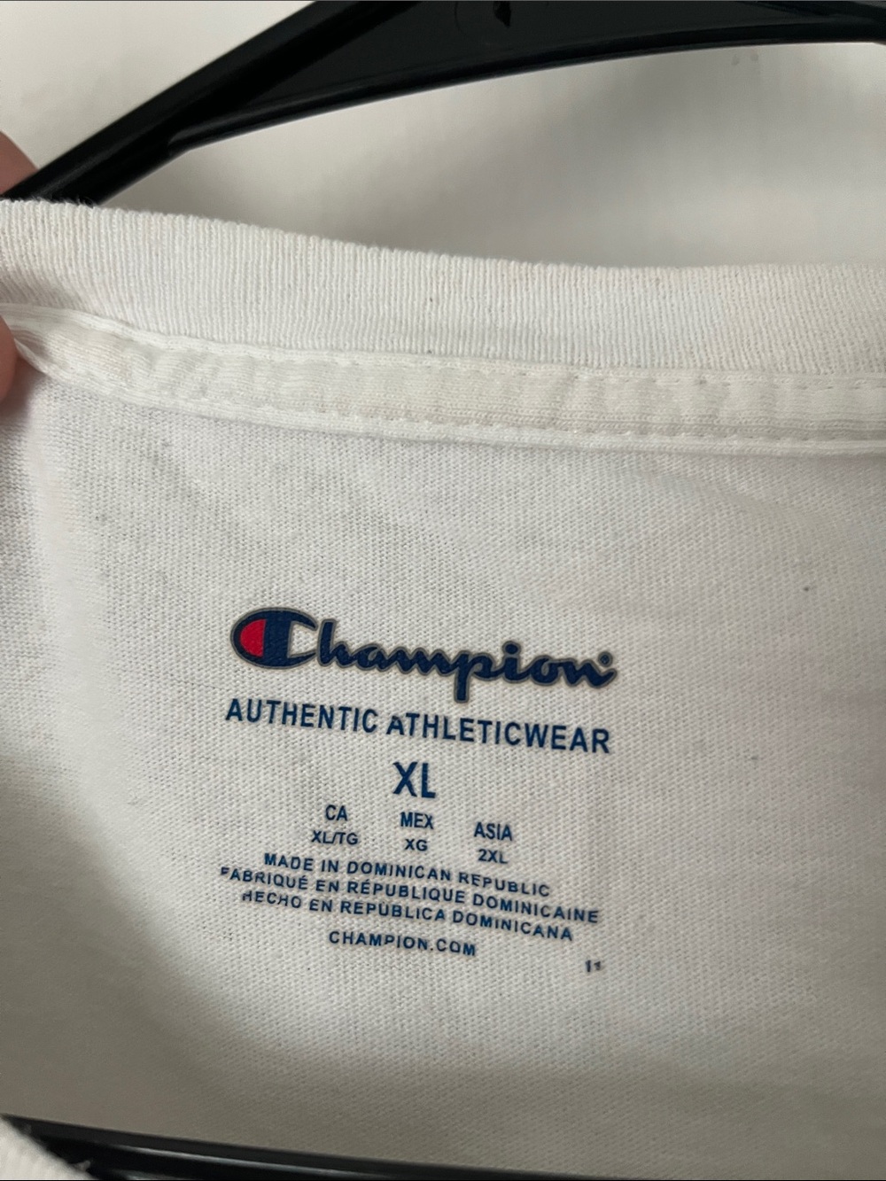 Champion White Georgia Graphic Tee with Red & Black Logo - Picture 3 of 8